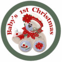 Baby's 1st Christmas Tree Ornament photo sculptures