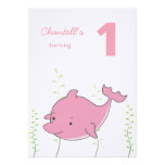 Baby's 1st Dolphin Under the Sea Birthday Invite