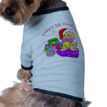 Baby's 1st hristmas doggie tee