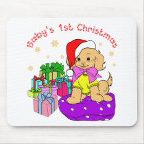 Baby's 1st hristmas mousepads