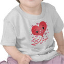 Baby's 1st Valentine's Day Kawaii Heart T-Shirt shirt