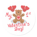 Baby's 1st Valentine's Day stickers