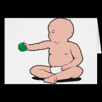 BABY'S ARM HOLDING APPLE cards
