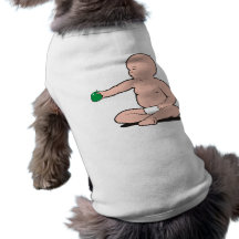 BABY'S ARM HOLDING APPLE PET TEE SHIRT