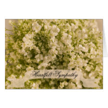 Baby's Breath Sympathy Greeting Card