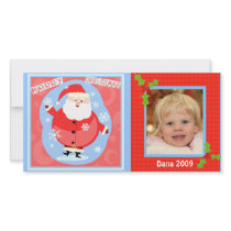 Baby's Christmas Santa Photo Card photo cards by jamiecreates1 Baby's Christmas Santa Photo Card photo cards