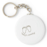 babys coming feet key chain