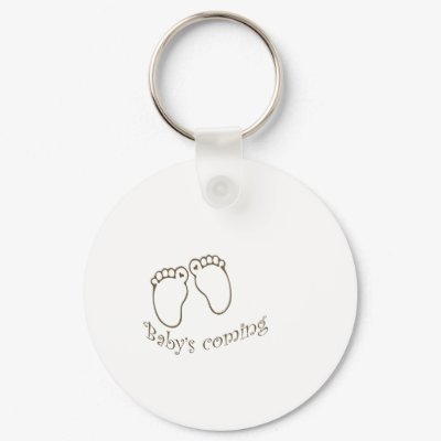 babys coming feet key chain by partypassion