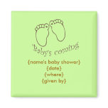 babys coming feet magnets