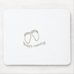 babys coming feet mouse mat