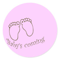 babys coming feet stickers by partypassion babys coming feet stickers