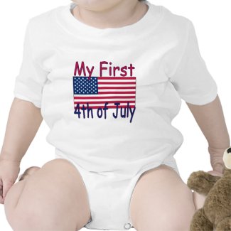 Baby's First 4th of July Infant Onesie, Creeper shirt
