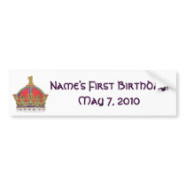 Baby's First Birthday Bumper Stickers