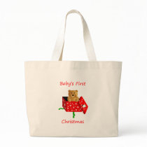 Baby's First Christmas Canvas Bags