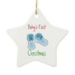 Baby's first Christmas (boy) Ornament