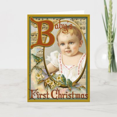 Baby's first christmas cards