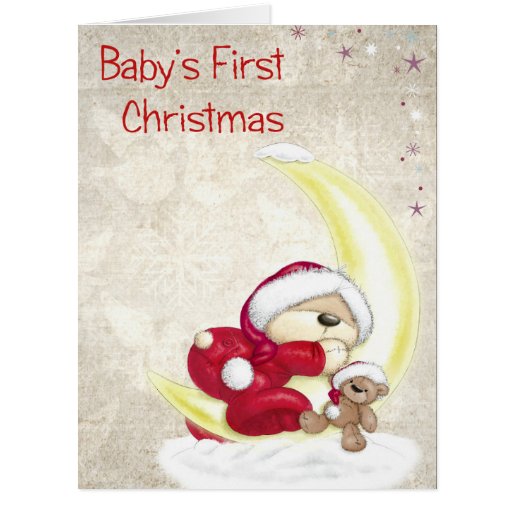 Baby's first Christmas Card Zazzle