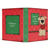 "Baby's First Christmas - Customizable" binders