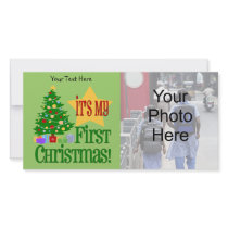 Baby's First Christmas Customizable Photo Cards