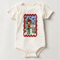 Baby's First Christmas Elf and Candy Canes Shirt by KirstenEdwards Baby's First Christmas Elf and Candy Canes Shirt