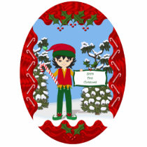 Baby's First Christmas Elf Photo Sculpture