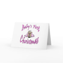 Babys First Christmas girl cards by codyman4 Babys First Christmas girl cards