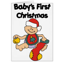 Baby's First Christmas Greeting Cards