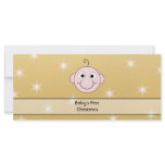 Baby's First Christmas. On Gold Color background. Custom Rack Cards