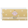 Baby's First Christmas. On Gold Color background. Custom Rack Cards