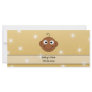 Baby's First Christmas. On Gold Color Background. Rack Cards
