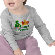 Babys First Christmas Onesie T-shirt