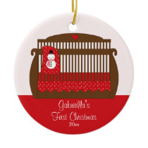 Baby's First Christmas Ornament Christmas Crib