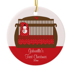 Baby's First Christmas Ornament Christmas Crib ornament