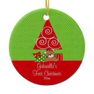 Baby's First Christmas Ornament Christmas Tree