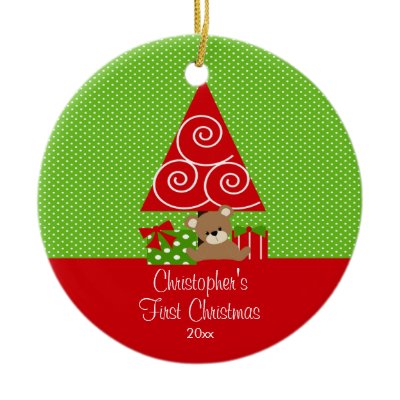 Baby&#39;s First Christmas Ornament Christmas Tree