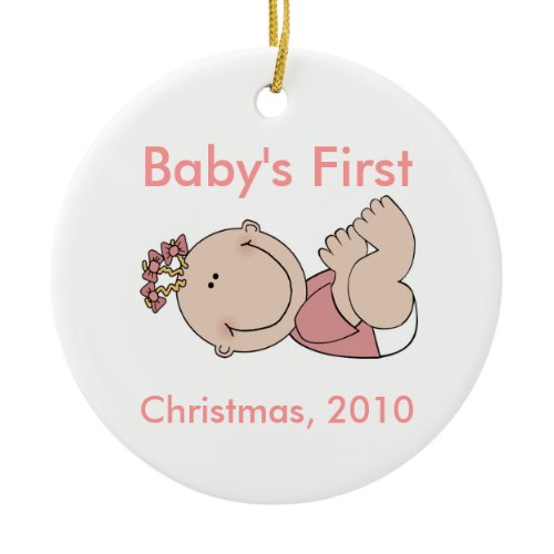 Baby's First Christmas Ornament - Girl ornament
