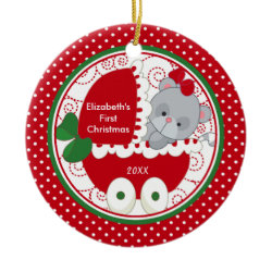 Baby's First Christmas Ornament Precious Kitty ornament