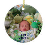 Baby's First Christmas Ornaments Add Your Photo