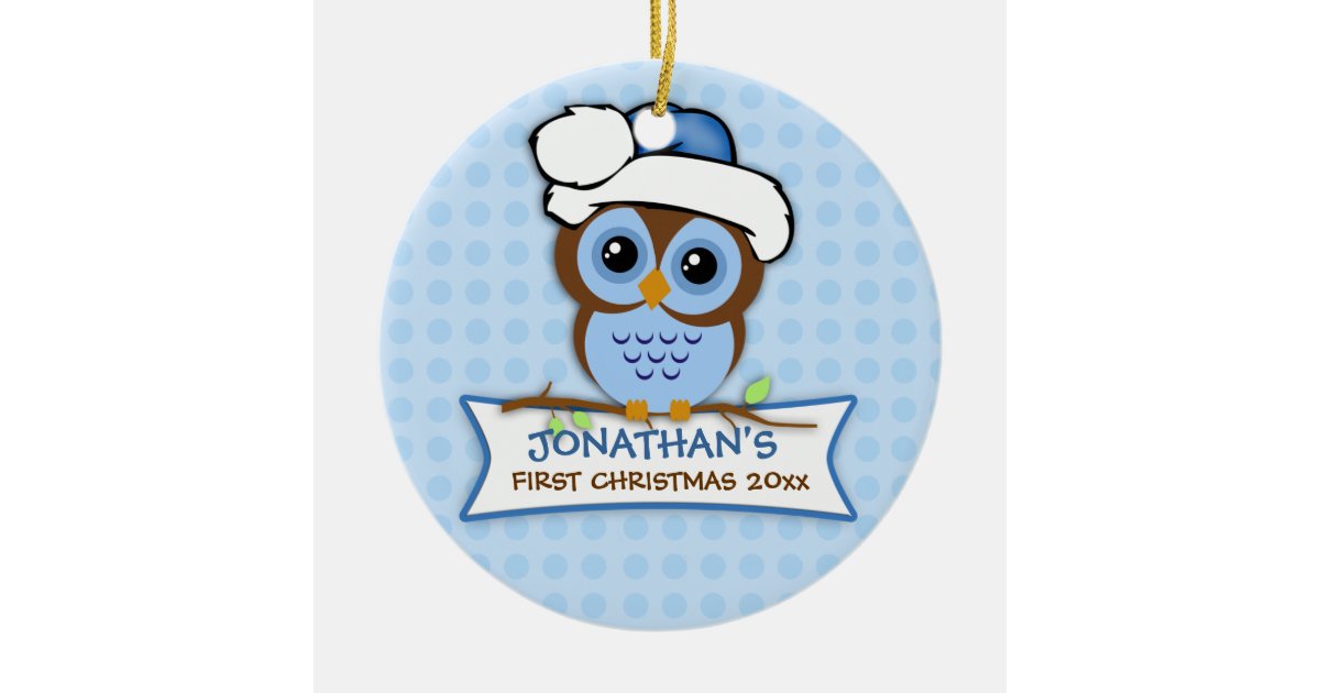 Baby's First Christmas Owl Ornament 