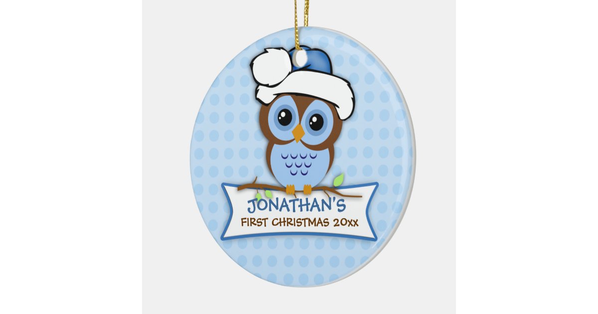 Baby's First Christmas Owl Ornament 