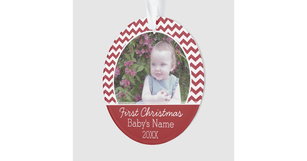 baby s first christmas personalized photo ornament zazzle baby s first christmas personalized photo ornament zazzle