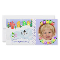 Baby's First Christmas Photo Card photo cards