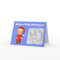 Baby's First Christmas Photo Card Template