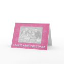 Baby's First Christmas Photo Card Template Pink by mariannegilliand Baby's First Christmas Photo Card Template Pink