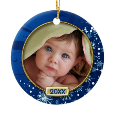 Baby&#39;s First Christmas Photo Frame Christmas Ornaments