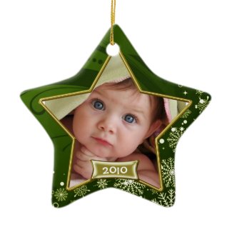 Baby&#39;s First Christmas Photo Frame Christmas Tree Ornament