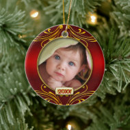 Baby's First Christmas Photo Frame Christmas Ornaments