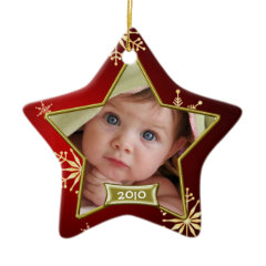 Baby's First Christmas Photo Frame Christmas Ornament