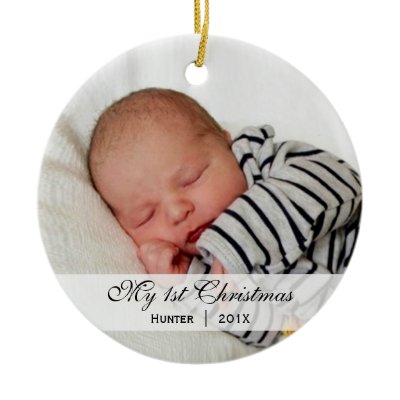 Baby&#39;s  |  First Christmas Photo Ornament