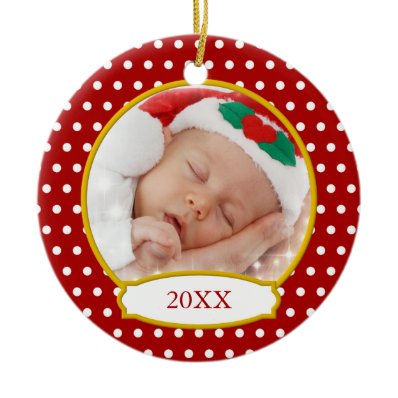 Baby&#39;s First Christmas Photo Ornament